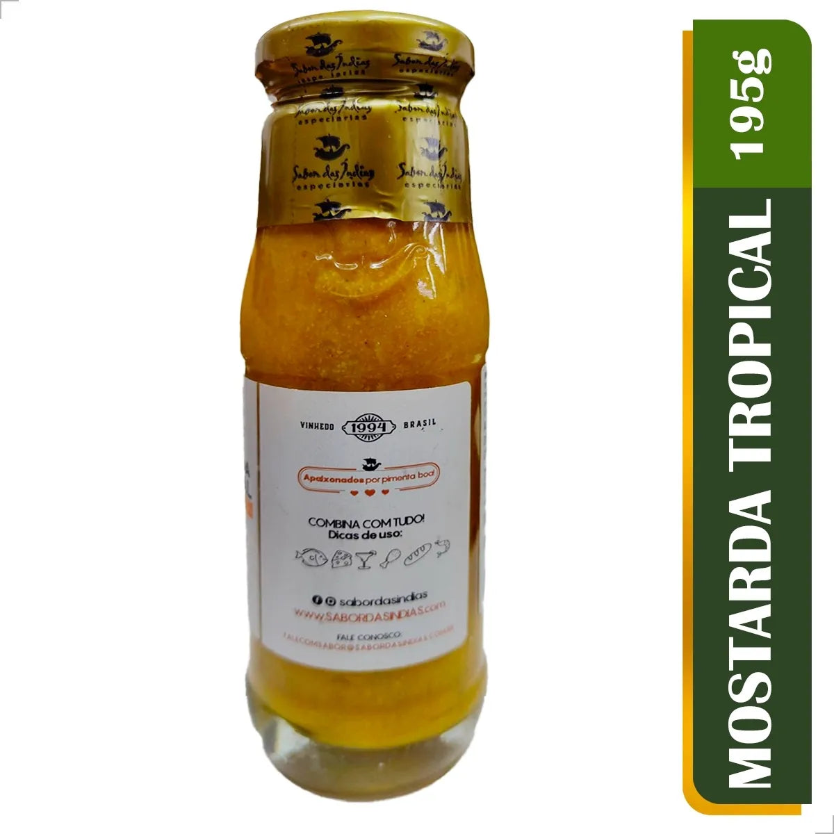 Mostarda Habanero com Manga - Sabor das Índias 195g